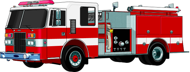 clip art cartoon fire engine - photo #42