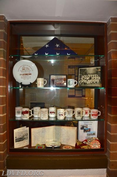 Display Case in Minnie's Display Room with Artifacts from Original Station